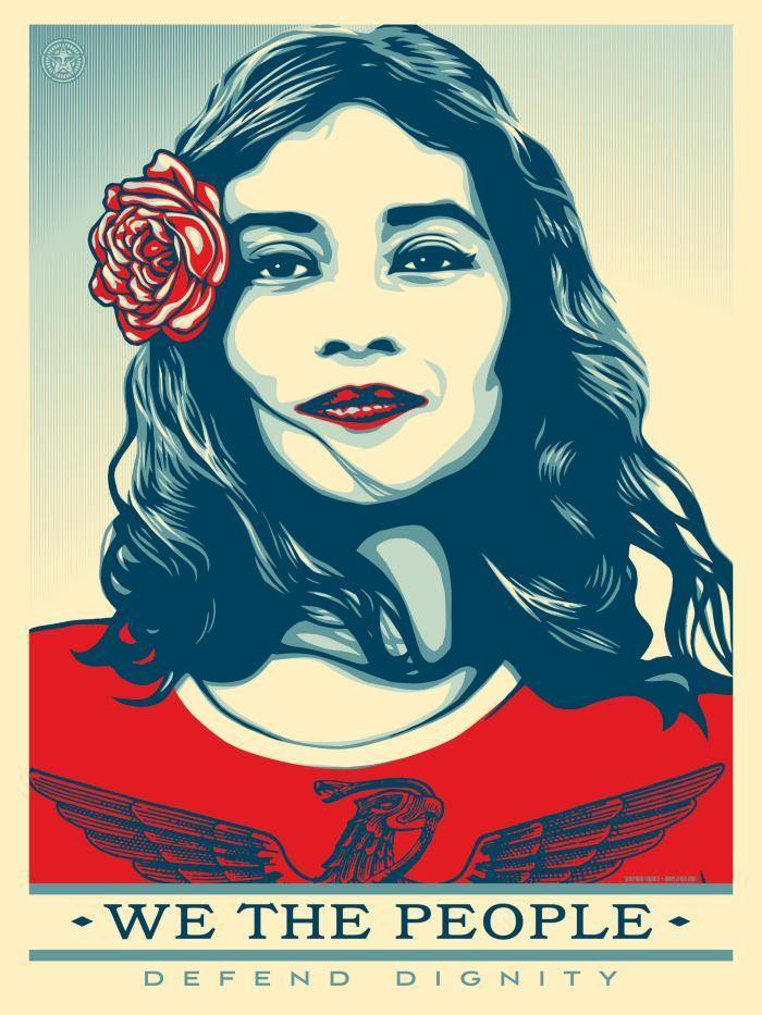 Shepard Fairey, We the Future, Defend Dignity